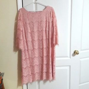 Peach lace dress 16w #party #special event
